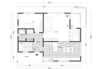 Architektenhaus Flachdach Grundriss EG