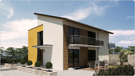 Architektenhaus mit Pultdach