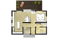 Architektenhaus mit Satteldach - Grundrisse